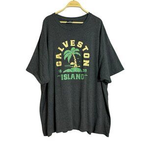 Vintage MV Sport Galveston Island TShirt Men Size 3XL Single Stitch Graphic Tee